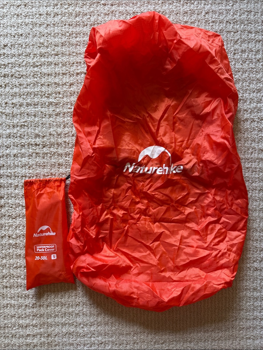 Naturehike 20-30L Waterproof backpack rain cover - used once